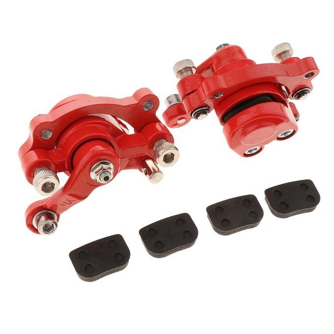 2 Pieces Metal Left+Right Disc Brake Caliper For Pocket Bike,Go Kart