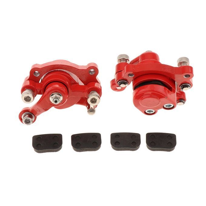2 Pieces Metal Left+Right Disc Brake Caliper For Pocket Bike,Go Kart