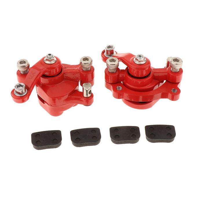 2 Pieces Metal Left+Right Disc Brake Caliper For Pocket Bike,Go Kart