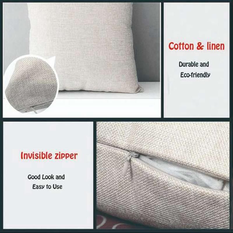 Christmas Pillowcase Item-New Santa Square Home Decor Linen Pillow Cases Cushion Covers for Sofa Car Gift 45X45cm