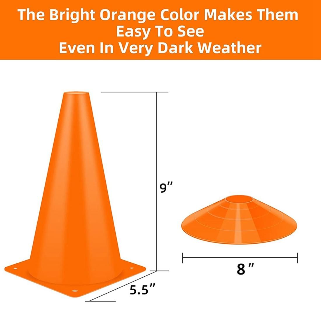 28 Pack Sports Cones,Soccer Cones for Training,Disc Sports