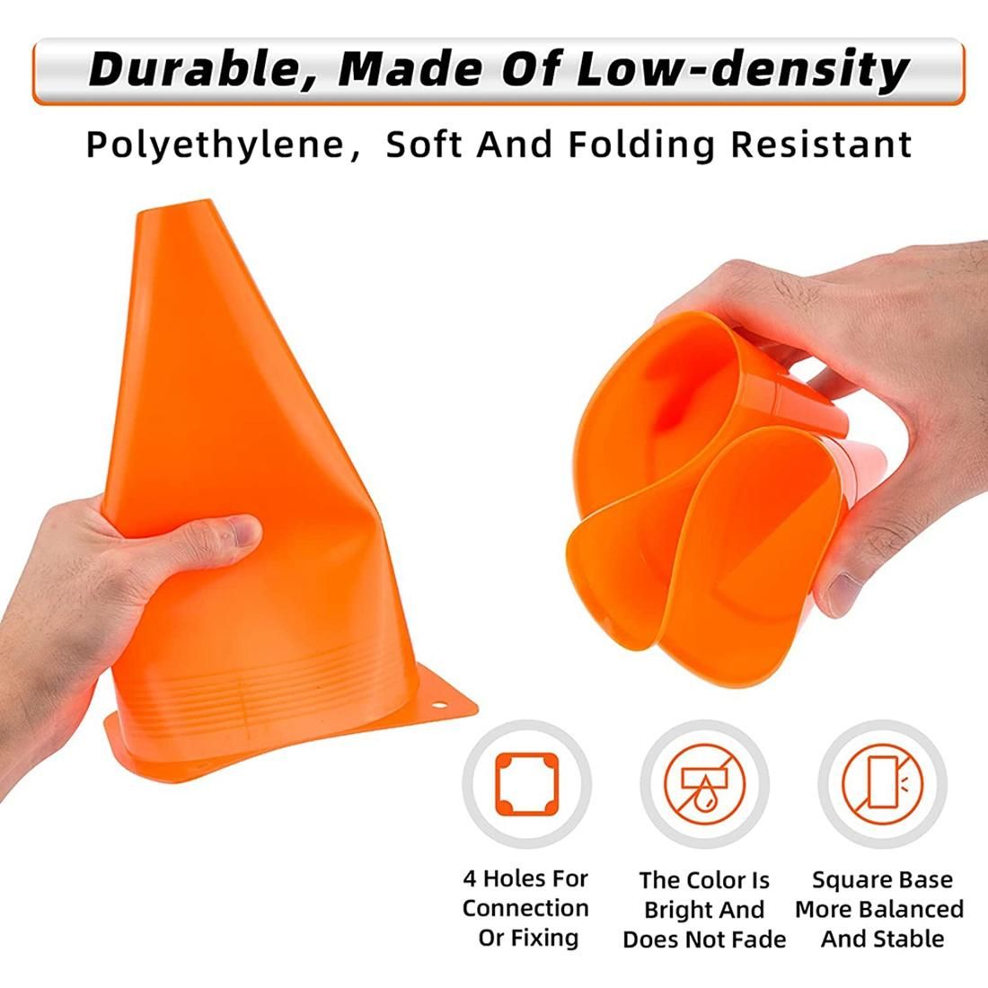 28 Pack Sports Cones,Soccer Cones for Training,Disc Sports