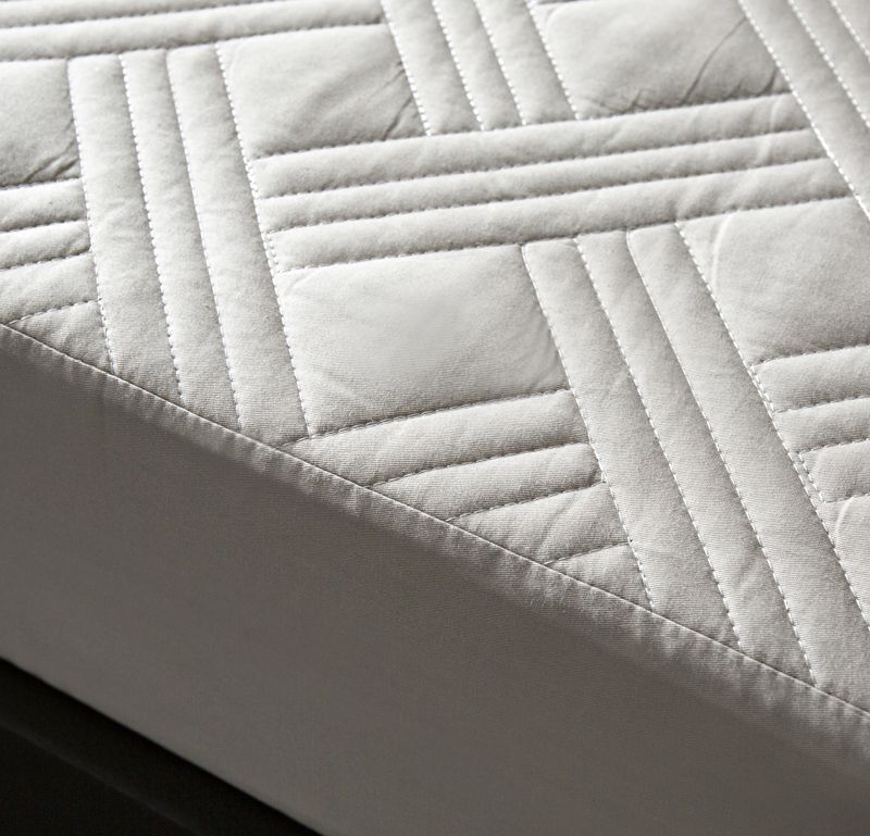 Quilted Fitted Mattress Protector/Cover Waterproof Grey