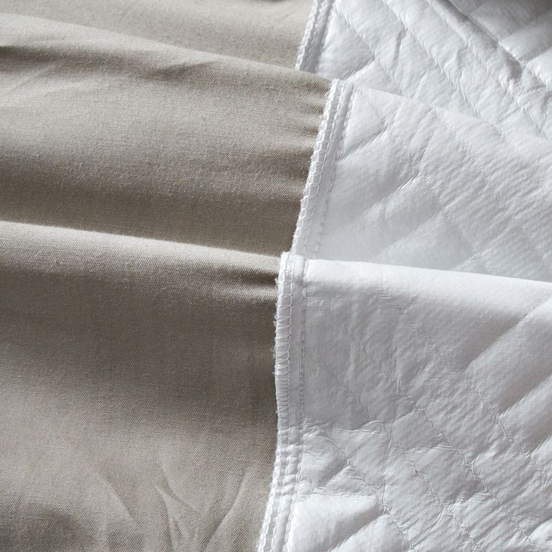 Quilted Fitted Mattress Protector/Cover Waterproof Grey