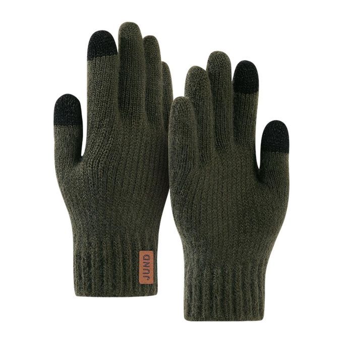 Skiing  Insulated Mittens Glove For Adults Cold Dark Green