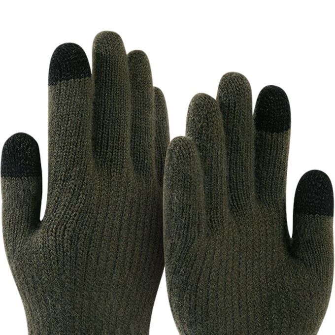 Skiing  Insulated Mittens Glove For Adults Cold Dark Green