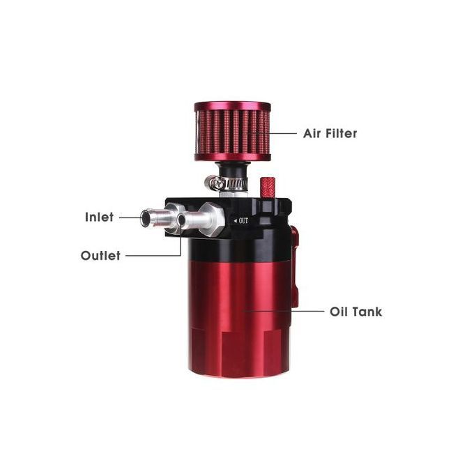 Aluminum Baffled Car Oils Tank Reservoir Separator