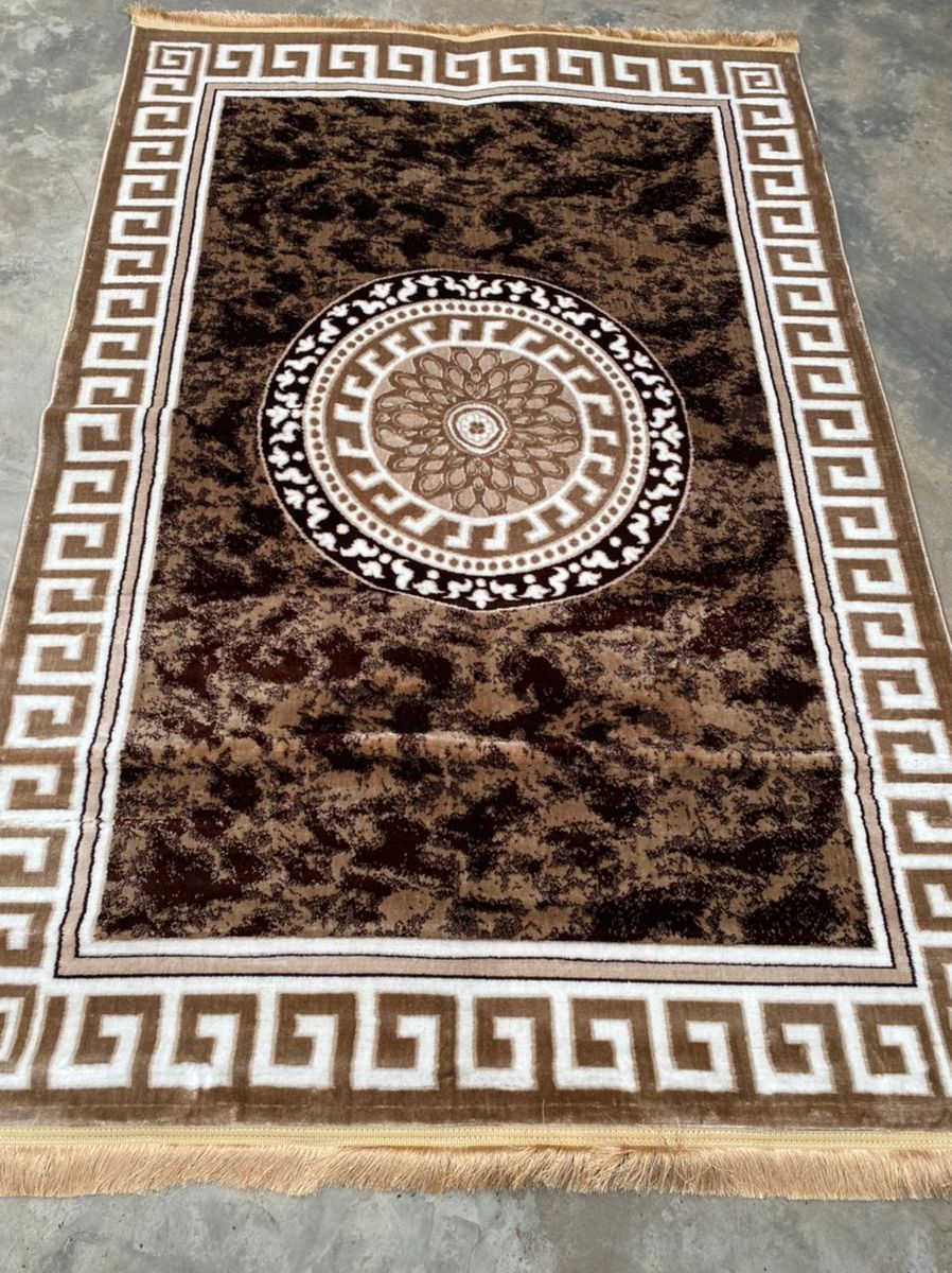 Brown And Cream Royal Turkey Center Rug