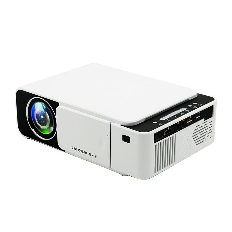 T5 100ANSI Lumens 800x400 Resolution 480P LED+LCD Technology Smart Projector Support HDMI / SD Card / 2 X USB / Audio 3.5mm Same Screen Version
