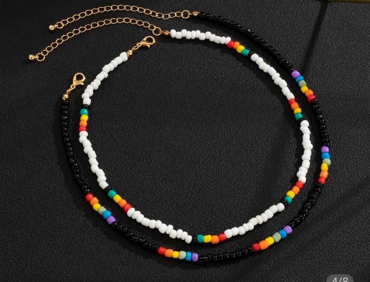 Funny Multi Colored Sea Beads Men Necklace