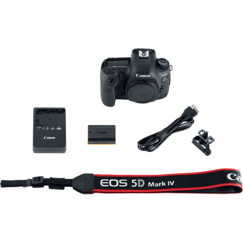 Canon EOS 5D Mark IV Digital SLR Camera (Body Only) GPS Wifi 4K Professional Camera With 2 Batteries