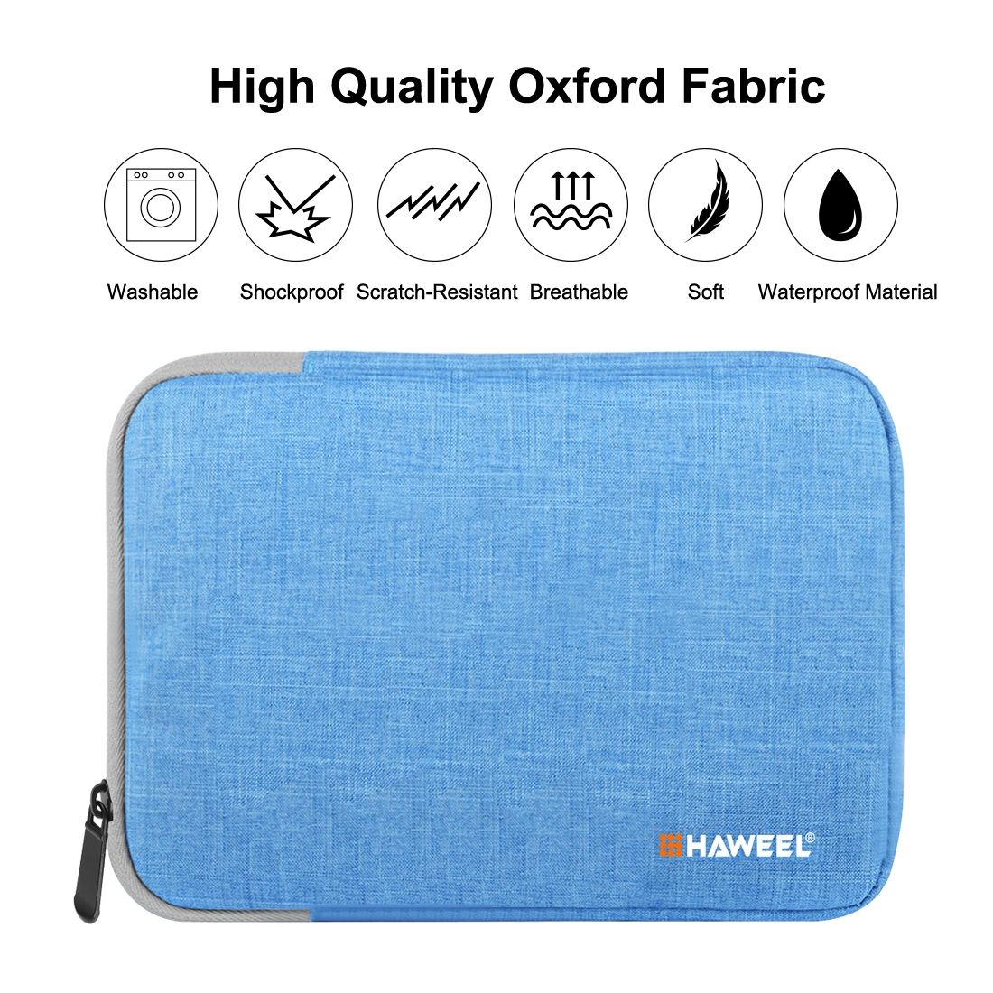 HAWEEL 7.9 Inch Sleeve Case Zipper Briefcase Carrying Bag(Blue)