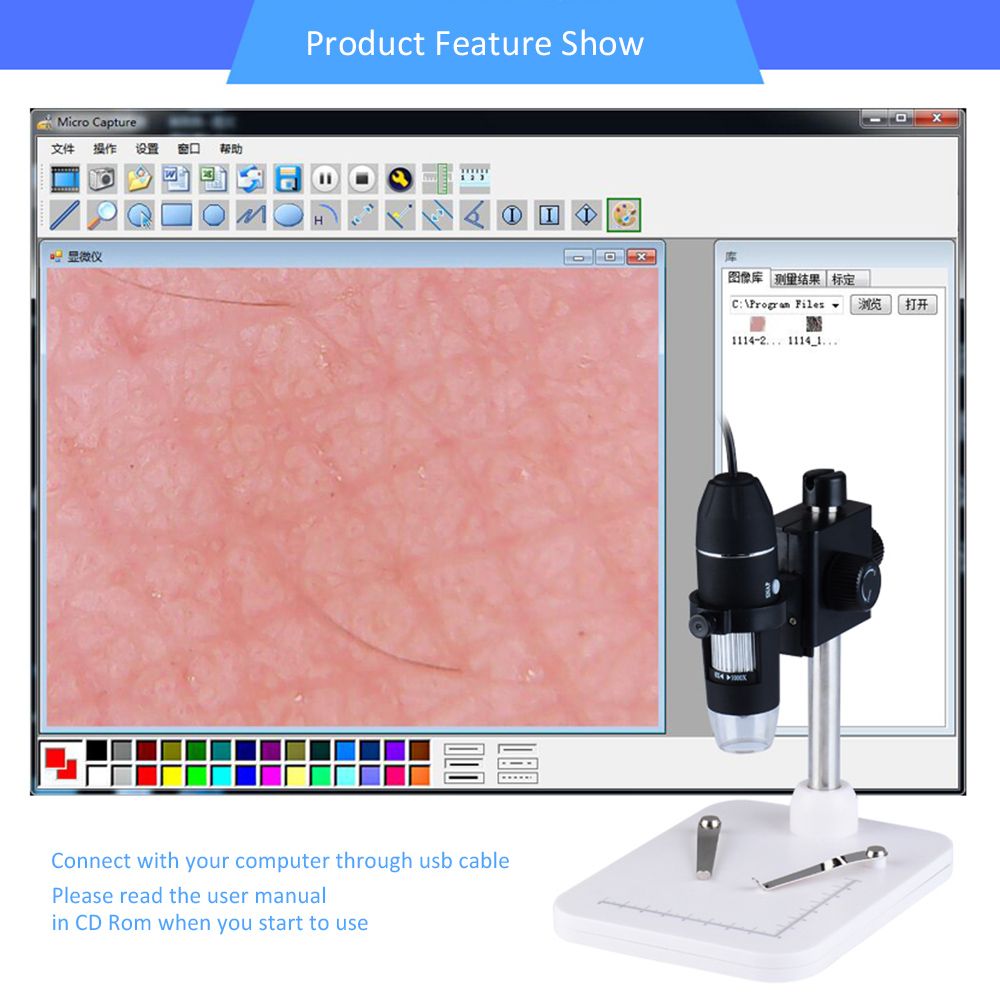 Portable USB Digital Microscope 1000x Magnification Camera 8