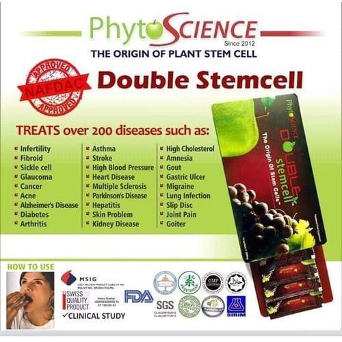Double Stemm Cell - For Diabetes Treatment (98 Sachets - 7Packs)