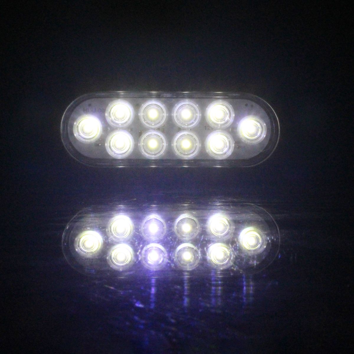 2PCS Oval Sealed LED Turn Signal And Parking Light Kit With