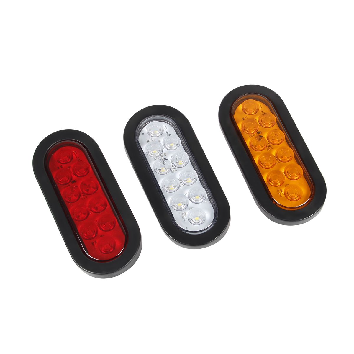 2PCS Oval Sealed LED Turn Signal And Parking Light Kit With