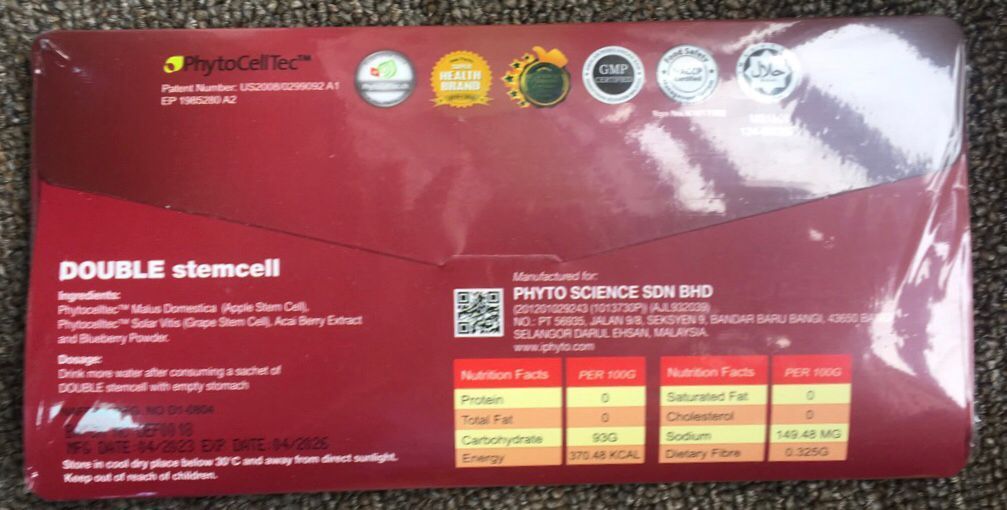 DOUBLE STEMM CELLL ORIGINAL FOR STROKES  4PKS GET 2 FREE