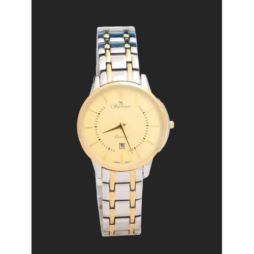 Elegant Female   Silver With Touch Of Gold Watch