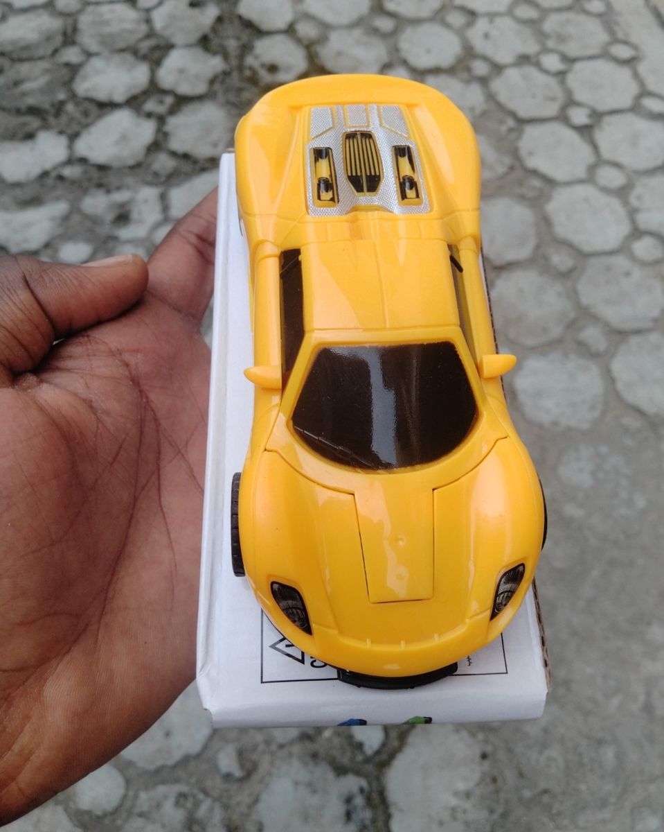 Car Inertial Transformer Robots Toy -Yellow