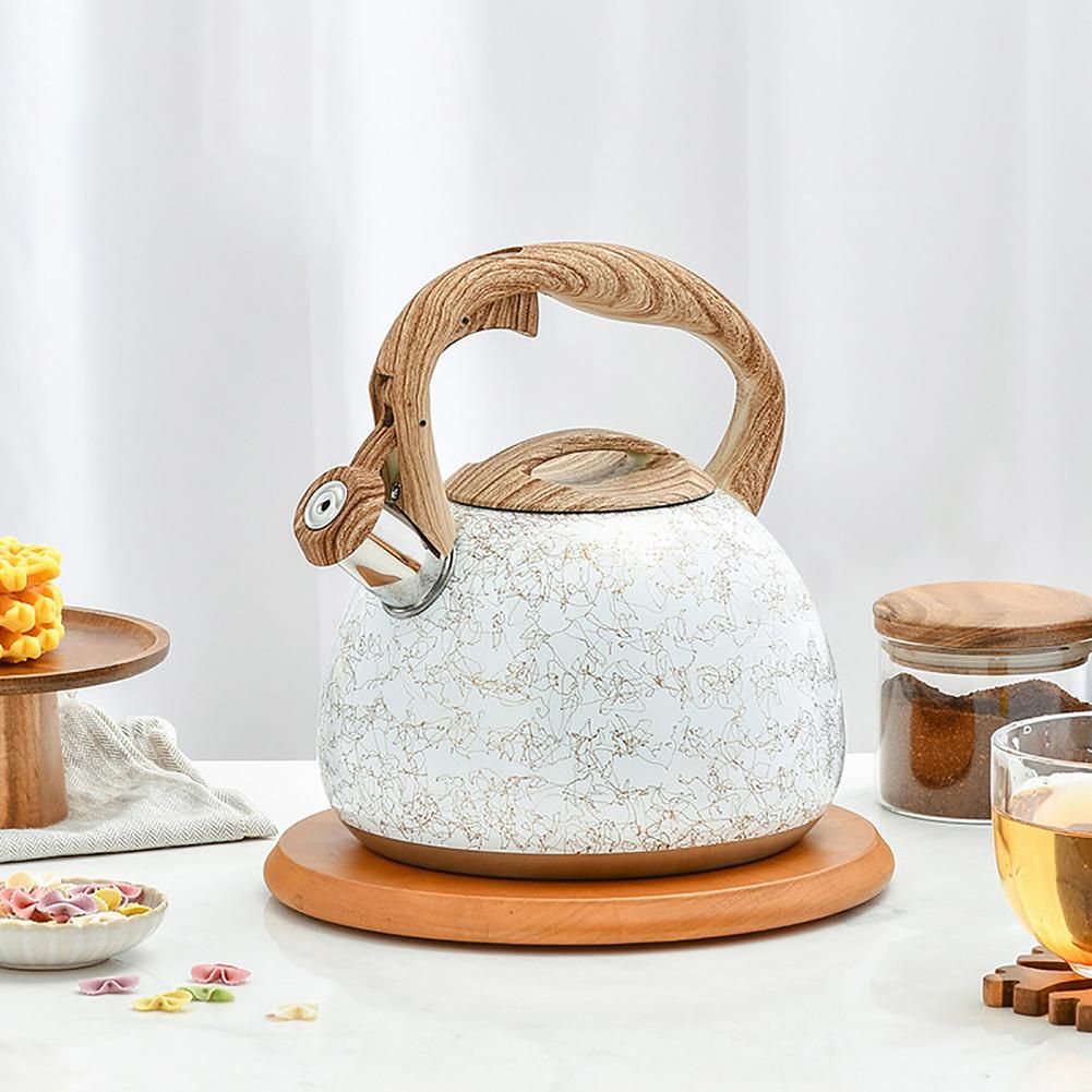 2.8L Stainless Steel Whistling Tea Kettle Line Design
