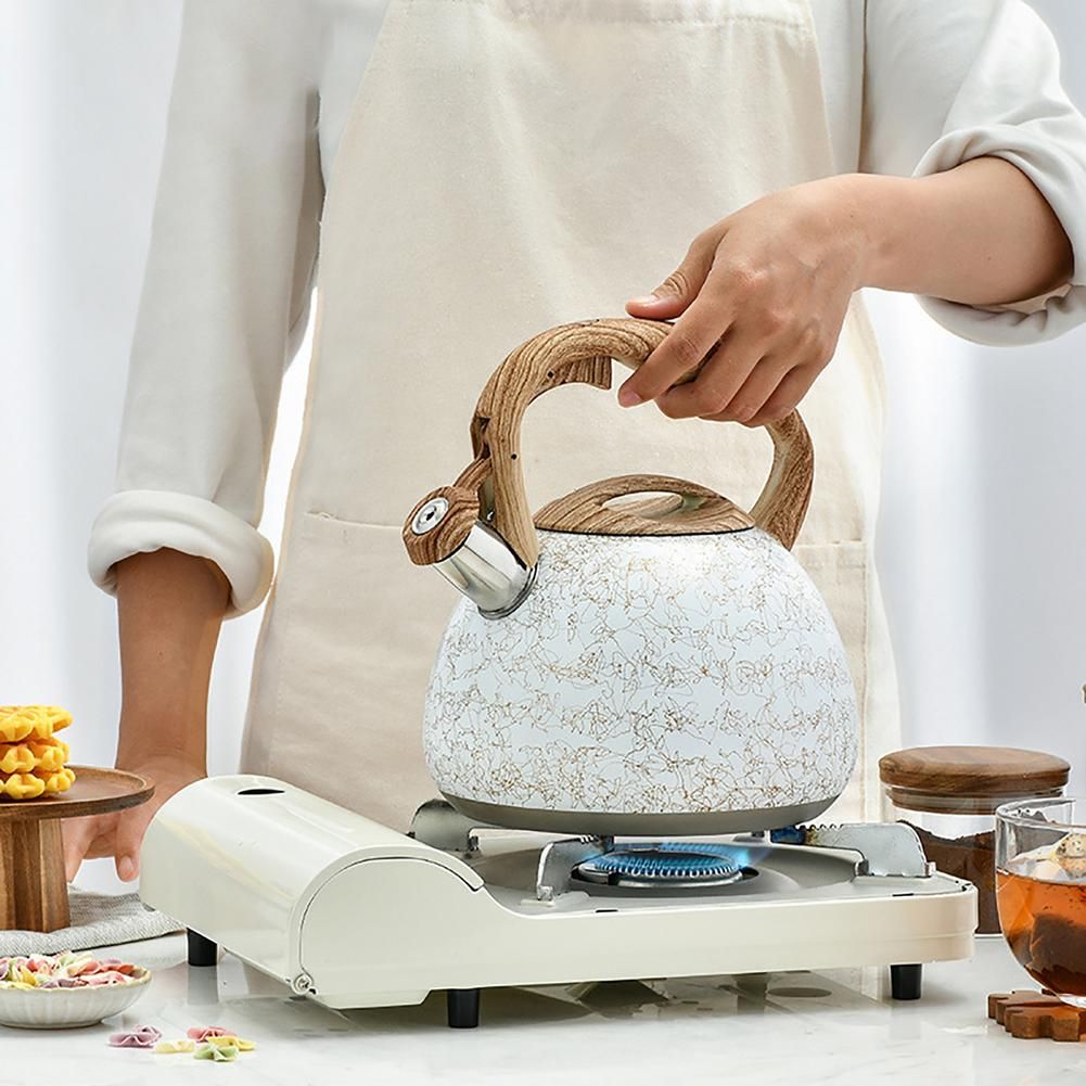 2.8L Stainless Steel Whistling Tea Kettle Line Design
