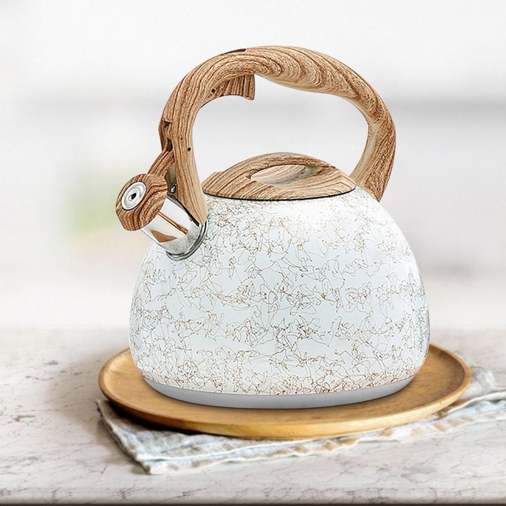 2.8L Stainless Steel Whistling Tea Kettle Line Design