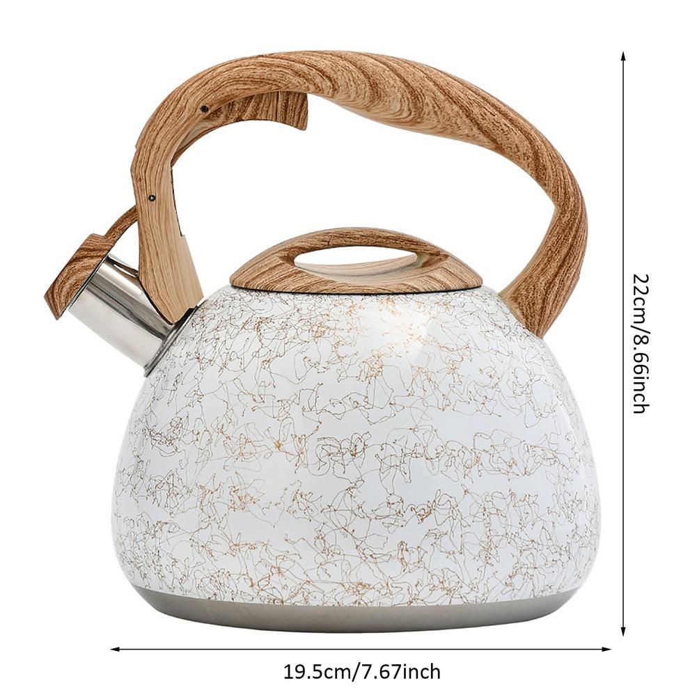 2.8L Stainless Steel Whistling Tea Kettle Line Design