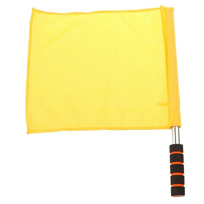 Referee Football Soccer Hocky Lineman Flag Hand Flag Sports Yellow