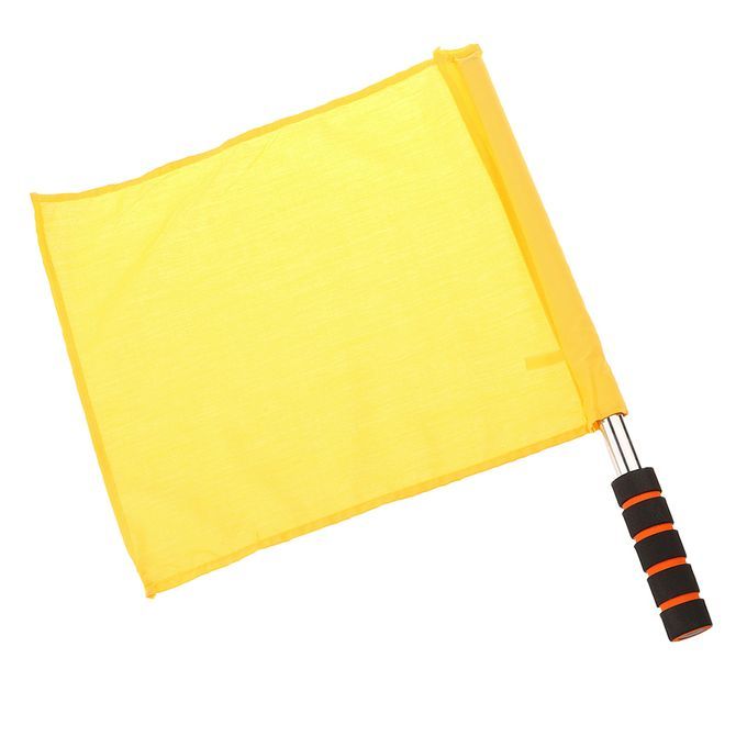 Referee Football Soccer Hocky Lineman Flag Hand Flag Sports Yellow