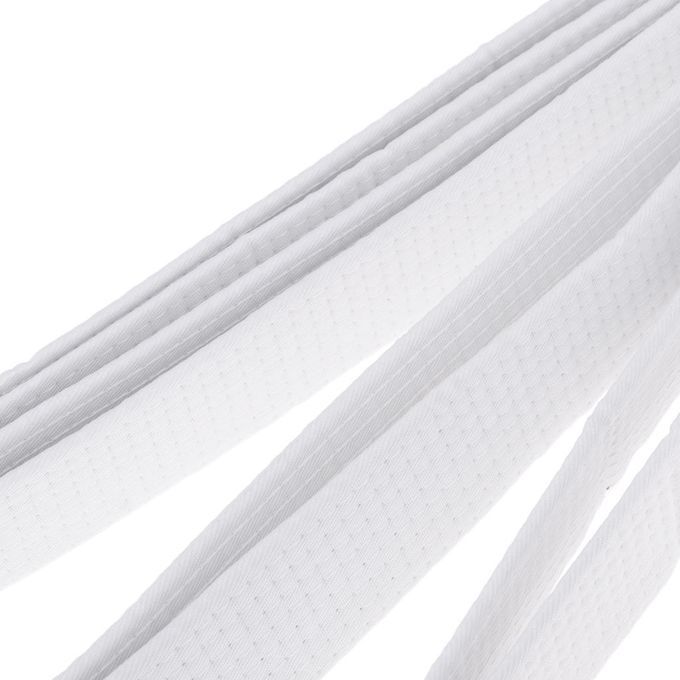 Prettyia Taekwondo Belt Karate Double Wrap Belt Pro Martial Arts White