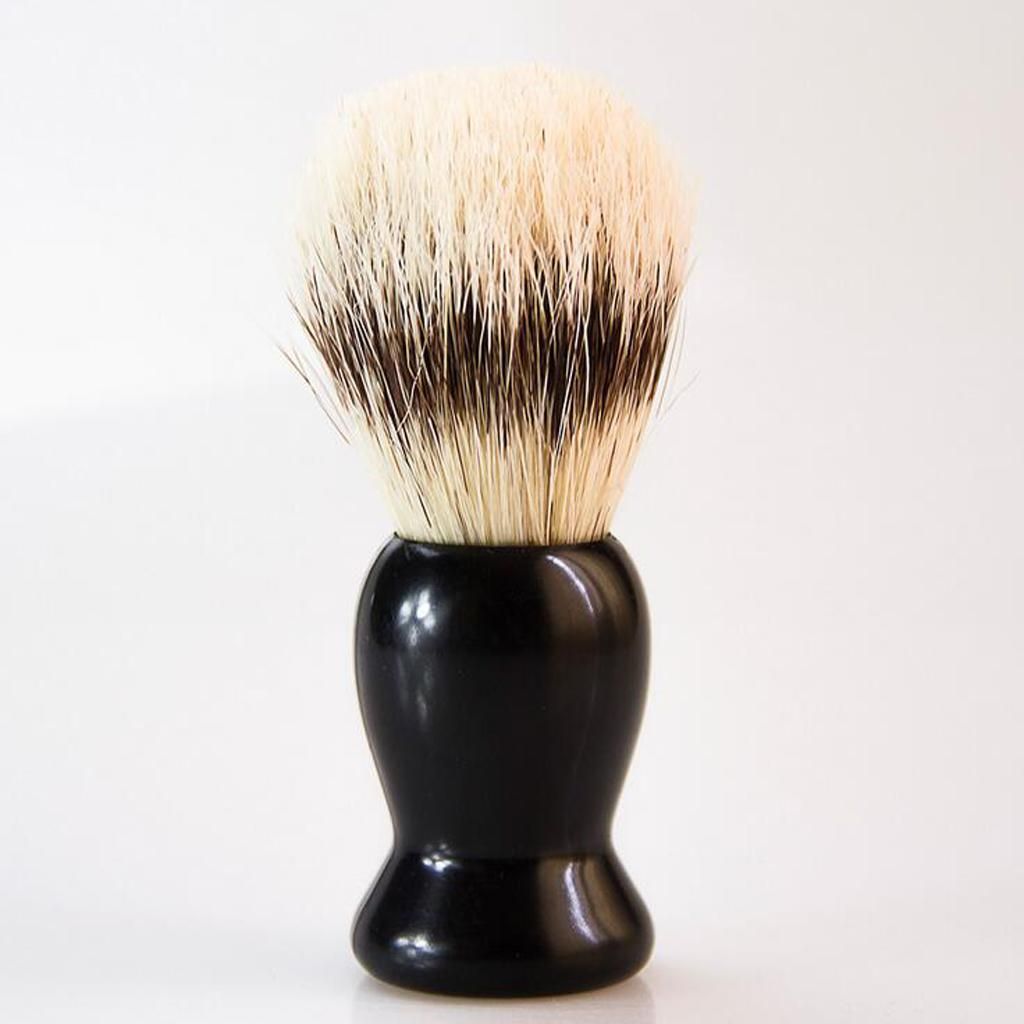 Men's Soft Bristle Brush W/ Steel Shaving Bowl Mug Shaving Grooming