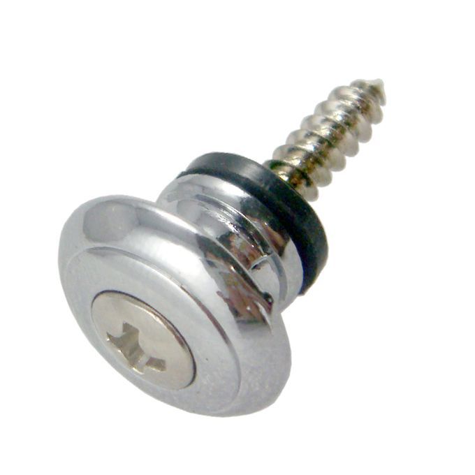10x Strap Lock Button For Acoustic Electric Bass Guitar Ukulele Silver