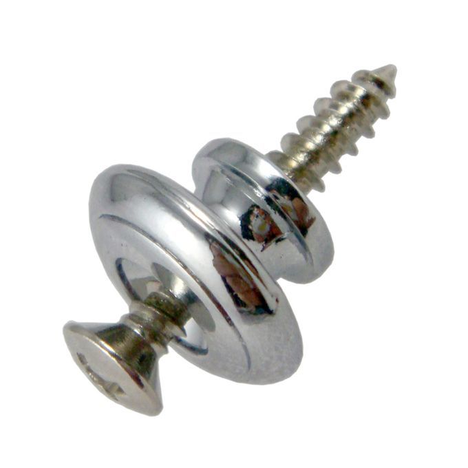 10x Strap Lock Button For Acoustic Electric Bass Guitar Ukulele Silver