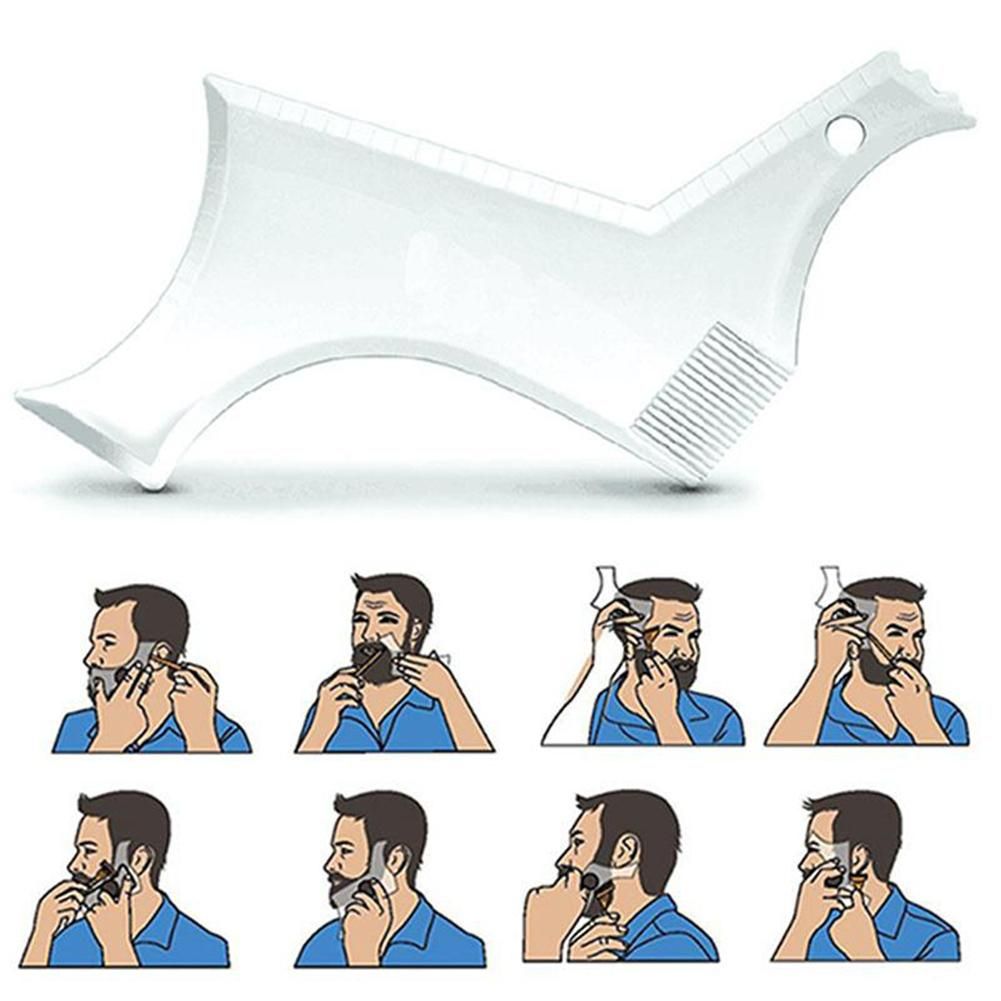 2Pcs Men's Beard Styling Template Comb Men's Beard Comb