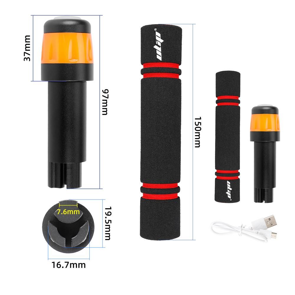 ULIP Electric Scooter Handlebar Extension Sleeve Extender Handle Grip Anti-Slip with Lights Compatible with Max G30 Series