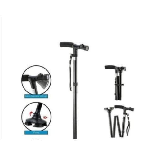 Foldable Walking Stick + Built In Led Light