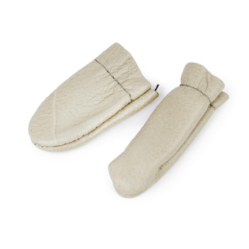 2 Pairs Leather Thumb&Finger Protectors Guards Hand Pin Felting