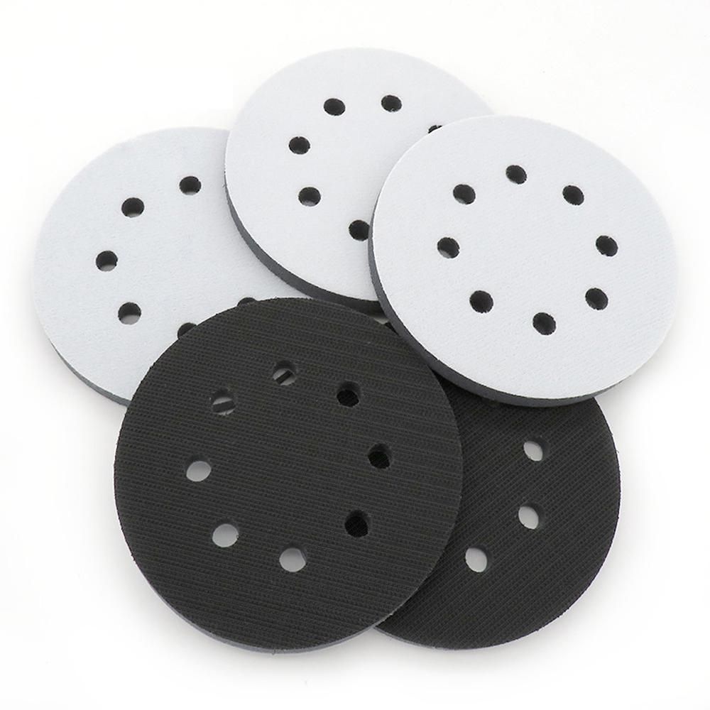 5 Inch 8-Hole Soft Sponge Interface Pad for Sanding Pads Sanding Discs Cushion Uneven Surface Polishing Sponge Pads
