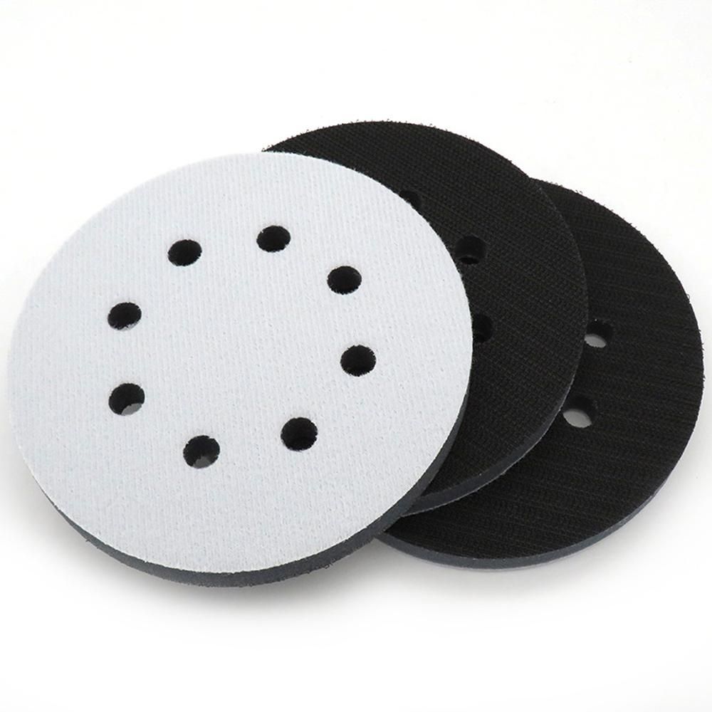 5 Inch 8-Hole Soft Sponge Interface Pad for Sanding Pads Sanding Discs Cushion Uneven Surface Polishing Sponge Pads