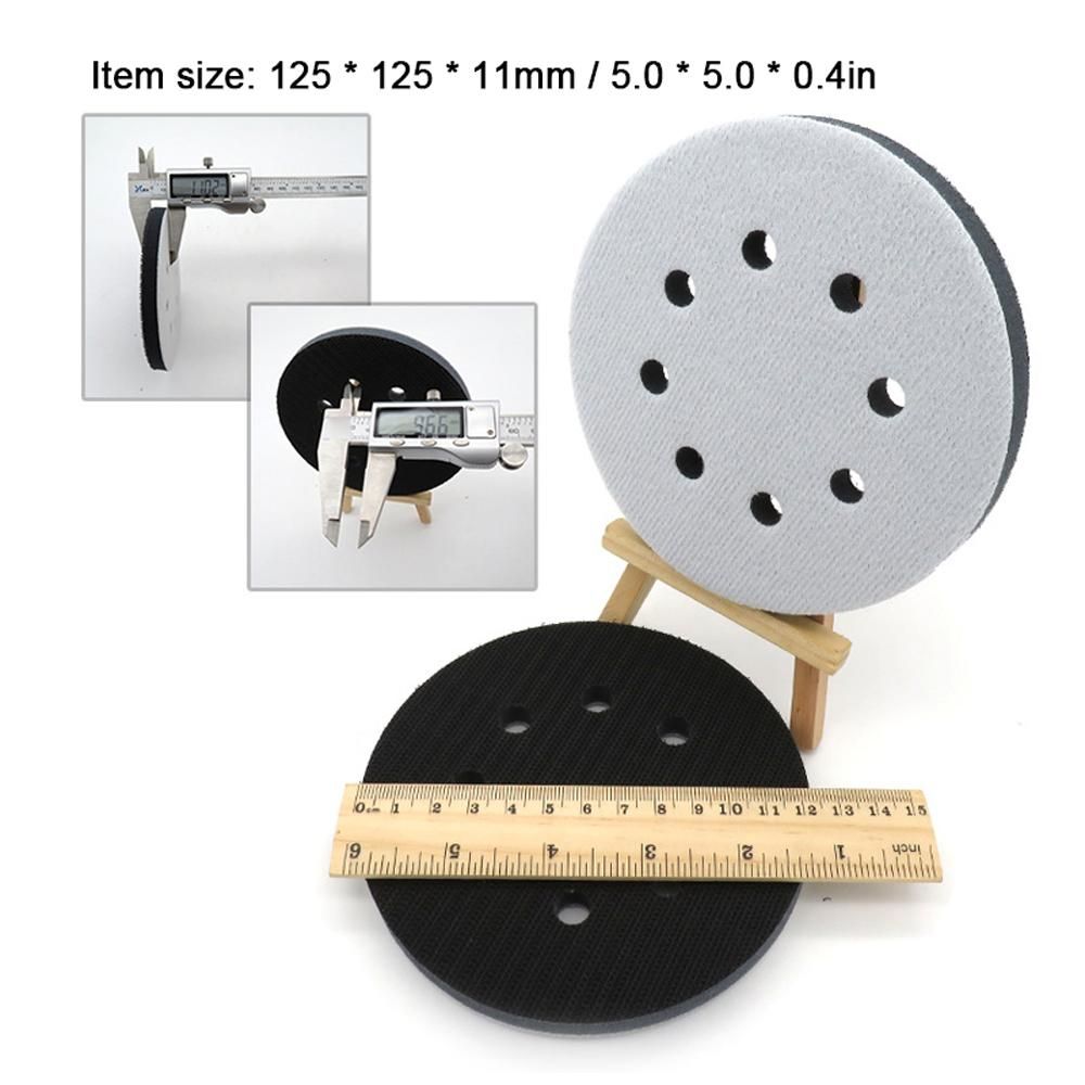 5 Inch 8-Hole Soft Sponge Interface Pad for Sanding Pads Sanding Discs Cushion Uneven Surface Polishing Sponge Pads
