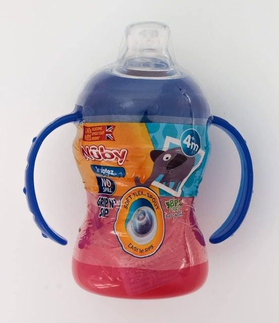1st Sipeez No Spill Grip N SIp Cup 240ml Blue/Red