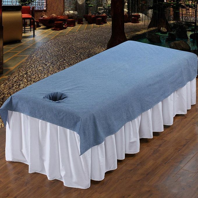 Pro Washable Cotton Acupuncture  Table Bed Couches Dark Blue