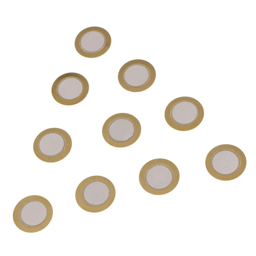 10x 15 Mm Dia Piezoelectric Ceramic  Disc For Electrical