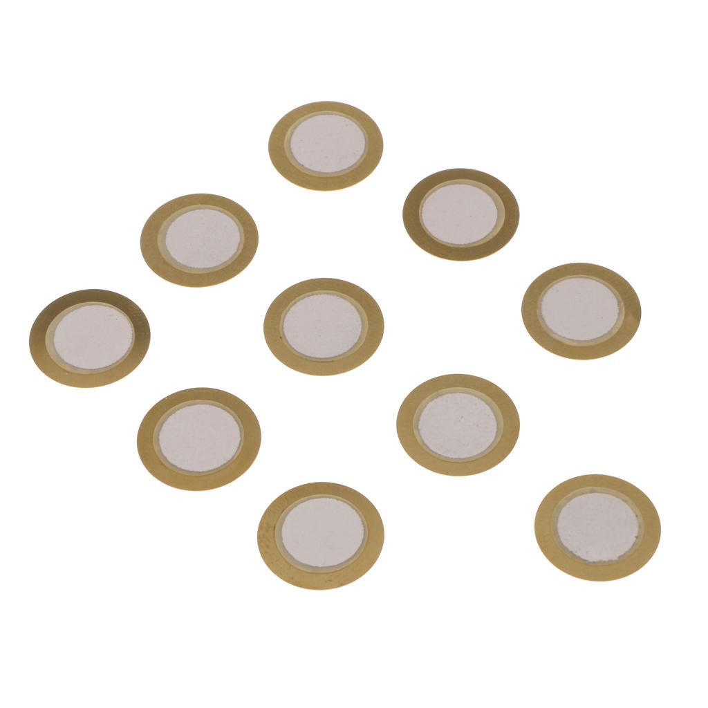 10x 15 Mm Dia Piezoelectric Ceramic  Disc For Electrical