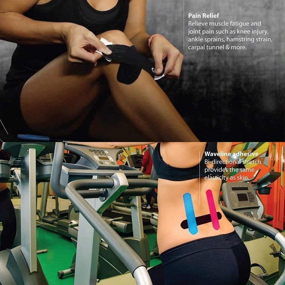 Worthwhile 5cm*5m Pre Cut Kinesiology Tape Athleti
