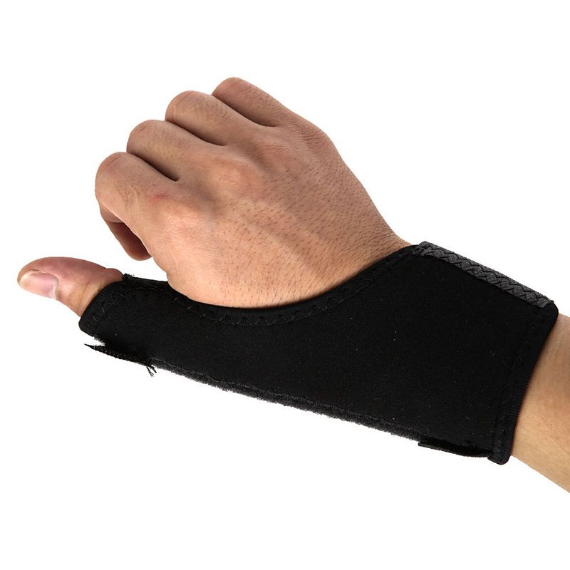 1PC Medical Sport Wrist Thumb Hand Support Protector Spring Splint Stabiliser Arthritis Carpal Tunnel Wrist Finger  Guard-black
