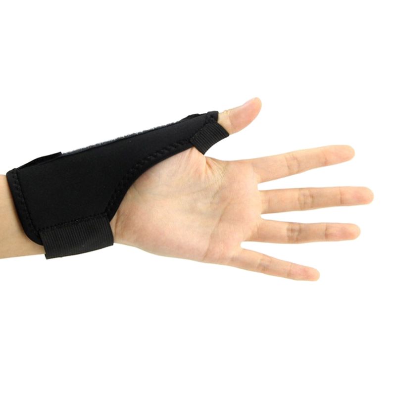 1PC Medical Sport Wrist Thumb Hand Support Protector Spring Splint Stabiliser Arthritis Carpal Tunnel Wrist Finger  Guard-black