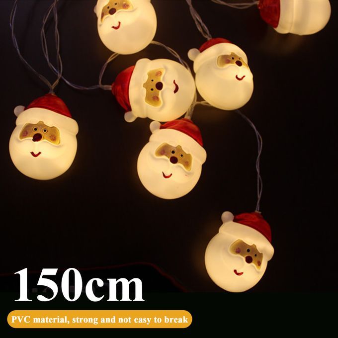 Christmas String Lights 1.5M Santa Claus String Light 10pcs