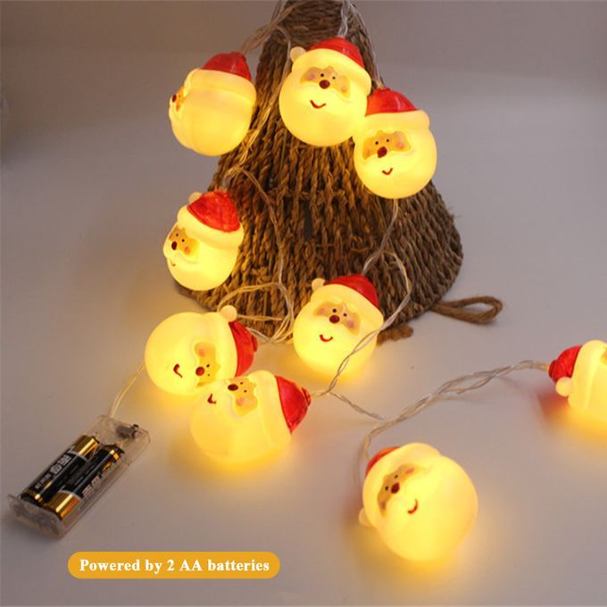 Christmas String Lights 1.5M Santa Claus String Light 10pcs