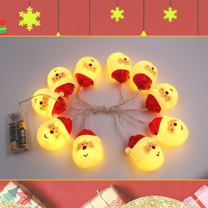Christmas String Lights 1.5M Santa Claus String Light 10pcs